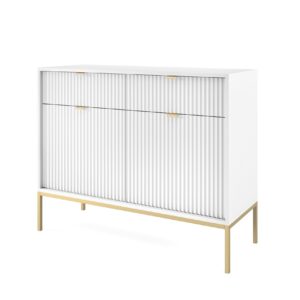 Nova_bialy_zloty_6_r03 komoda dwudrzwiowa