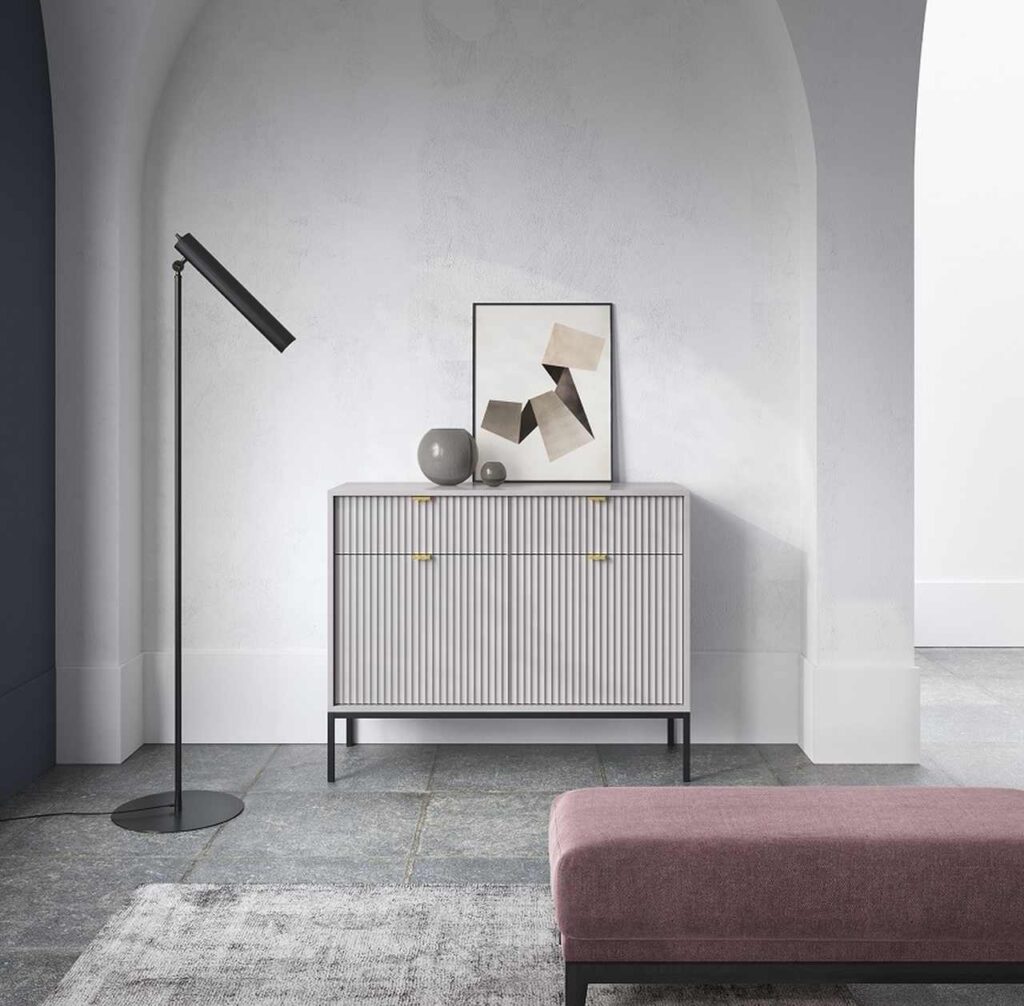 Nova_szary_ar2_komoda_2d2s_szary komoda dwudrzwiowa